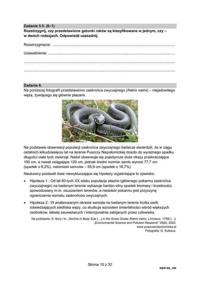 Matura 2025 - biologia