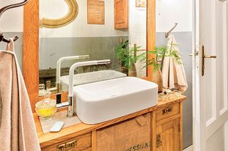 drewniane meble w łazience