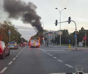Pożar pustostanu w Warszawie (23.09.2025)
