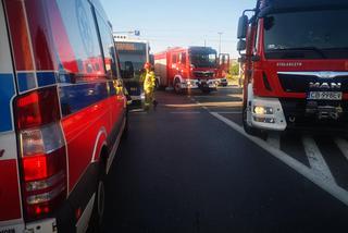 Wypadek na rondzie Jagiellonów w Bydgoszczy