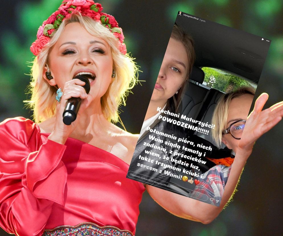   Edyta Golec wspiera córkę, która zdaje maturę. Padły piękne słowa