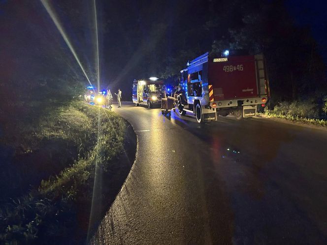 Nocny wypadek w Rudzie 