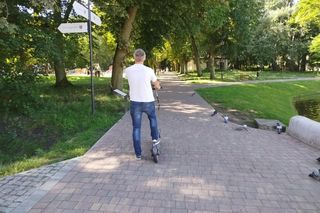 Czy hulajnogi elektryczne powinny jeździć po parku Aleksandria?