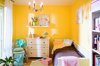 Kolor żółty w sypialni