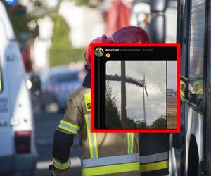 Płonie turbina wiatrowa pod Koszalinem. Na miejscu 4 jednostki straży pożarnej 