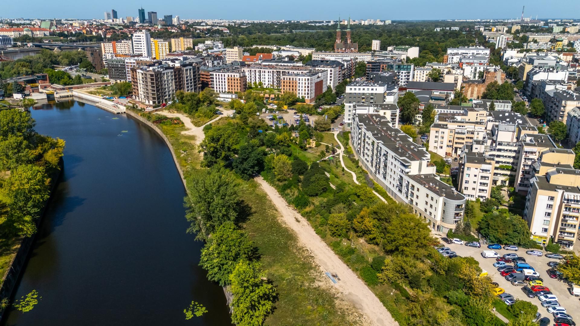 Port Praski w Warszawie z lotu ptaka