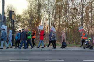 Protest mieszkańców Kostuchny przeciwko budowie wieżowców