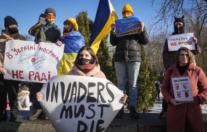 Demonstracje w Kijowie przeciw wojnie 