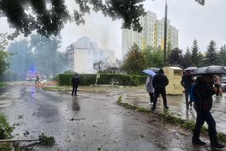 Toruń: Potężna eksplozja na ul. Wybickiego [ZDJĘCIA]