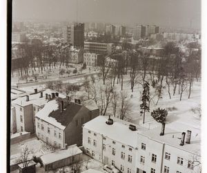 Zielona Góra w zimowej aurze. Czesław Łuniewicz uchwycił zimę kilkadziesiąt lat temu na fotografiach