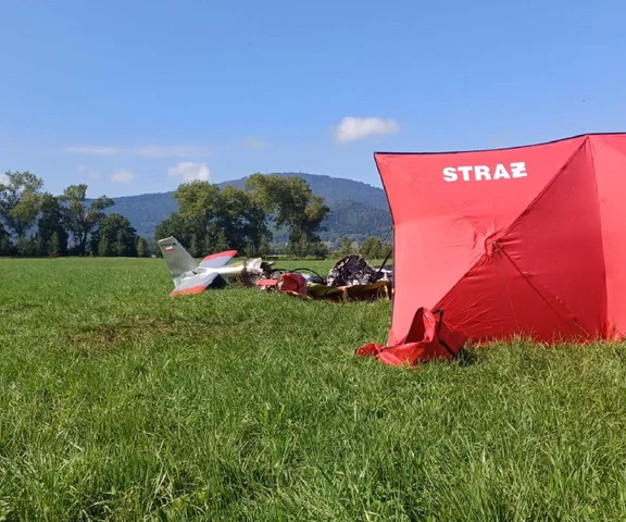 Katastrofa lotnicza pod Żywcem. Nie żyją dwie osoby