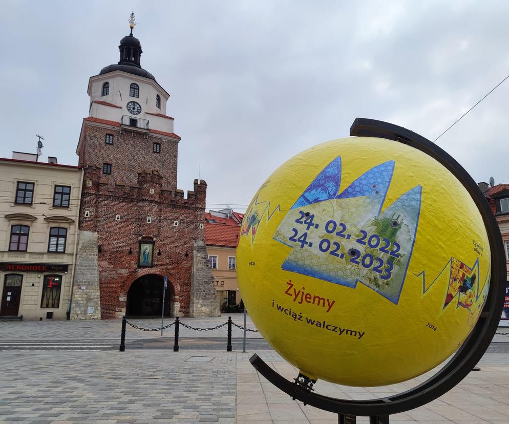 Lublin solidarny z Ukrainą. Rocznica agresji Rosji na ukraińskie terytoria