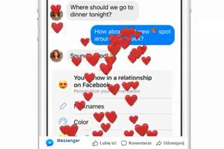 Messenger na Walentynki - potwierdź, że jesteś w związku i skorzystaj z niespodzianek na Facebooku