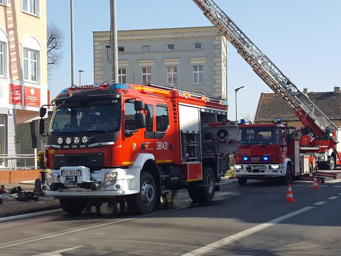 Pali się budynek Panoramy Leszczyńskiej w Lesznie