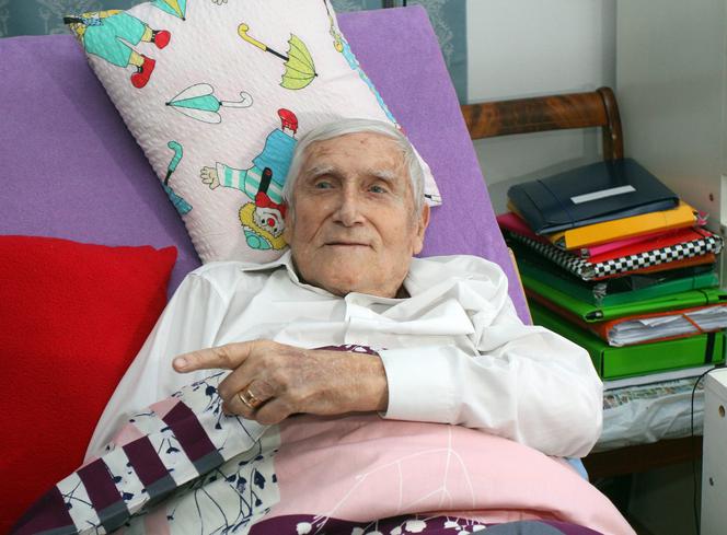 Witold Kieżun w chorobie w swoim domu