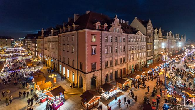 Jarmark Bożonarodzeniowy z lotu ptaka