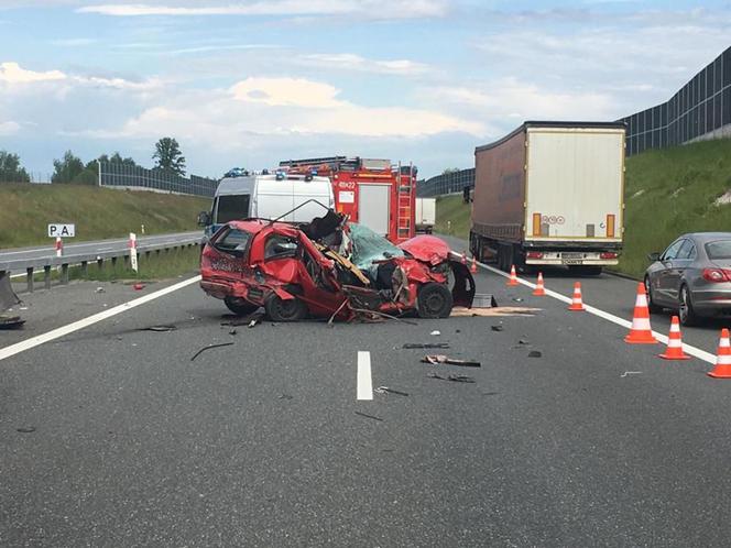 Wypadek na autostradzie A4