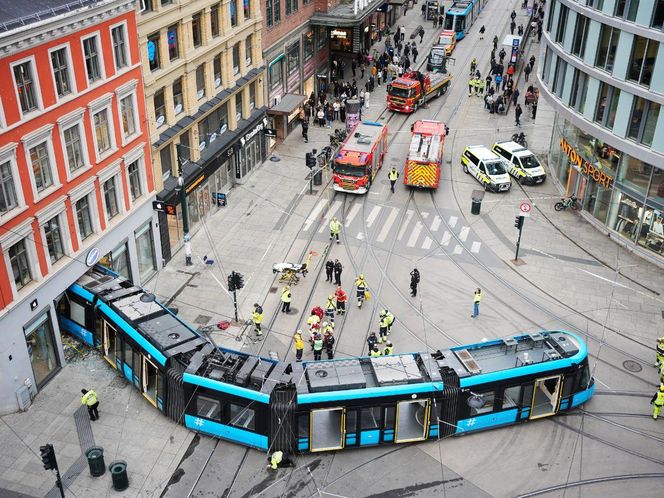 Tramwaj wjechał w sklep w Oslo