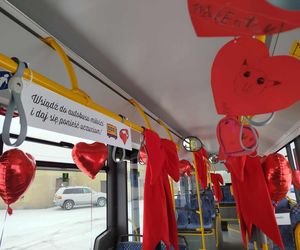 Zakochany autobus linii nr 18 można spotkać na ulicach Siedlec tylko w walentynki 2025!