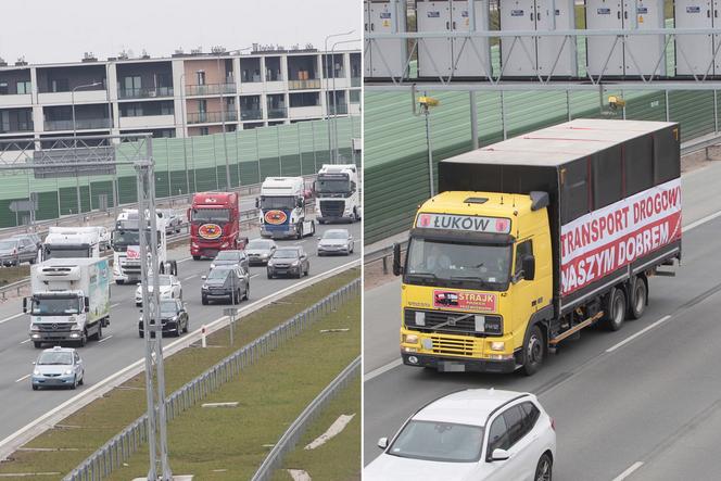 Otoczyli stolicę! Kierowcy utknęli w gigantycznych korkach na obwodnicy miasta. Tak wyglądał protest polskich przewoźników