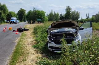 Koszmarny wypadek pod Grudziądzem! Motorowerzysta zmarł w szpitalu [ZDJĘCIA]