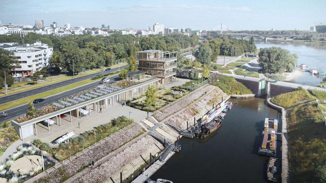 Nowy budynek w Porcie Czerniakowskim - wizualizacje