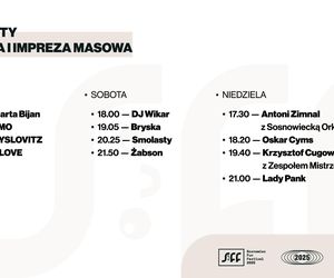 Dni Sosnowca 2025. Szczegółowy program wydarzeń