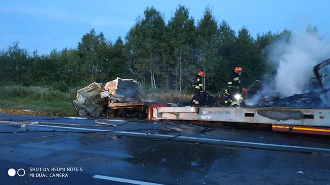 Wypadek w Grabowej na DK 1