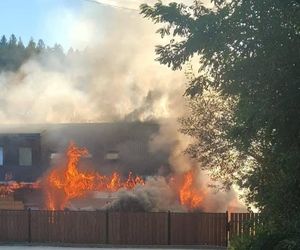 Pożar w Wiśle. Spłonął pensjonat Maria i Natasza
