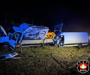 Wypadek na autostradzie A1 w Szarlejce