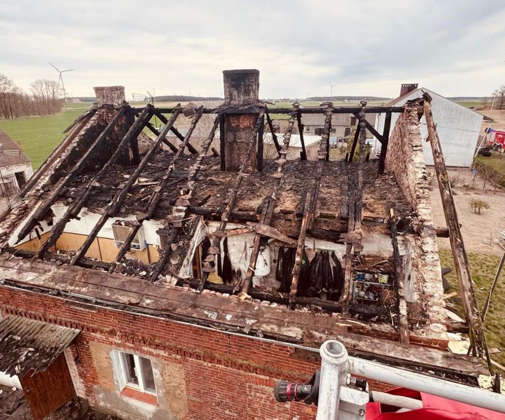 Tragedia pod Mogilnem. Pożar zniszczył dom trzech rodzin! Ruszyła zbiórka na odbudowę 