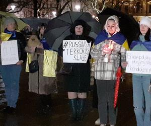 „Rosja to państwo terrorystyczne”. Manifestacja Ukraińców w Lublinie