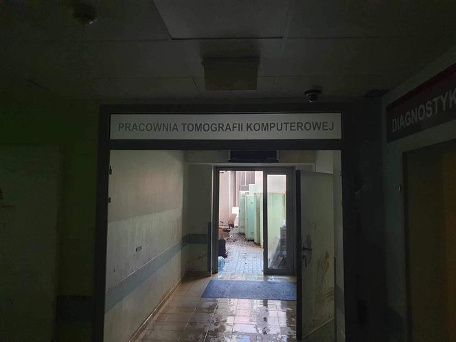 Miejscowy szpital zniszczony przez powódź