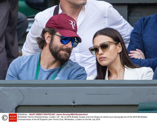 Bradley Cooper i Irina Shayk na Wimbledonie