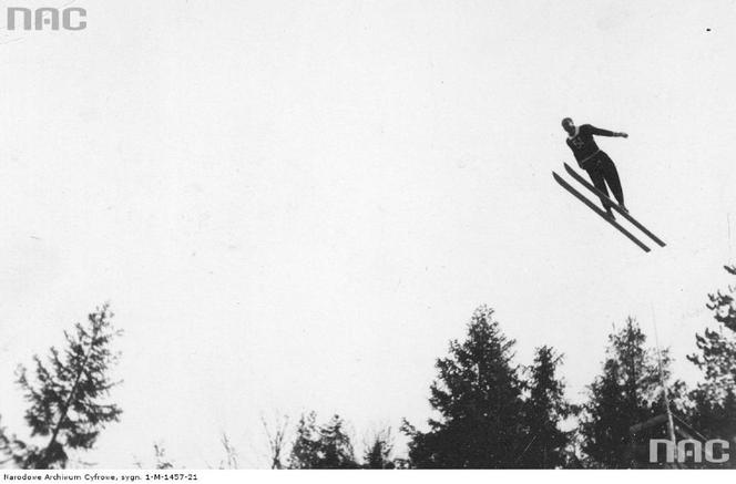 Wielka Krokiew na archiwalnych zdjęciach. Tak kiedyś skakano z największej skoczni w Polsce