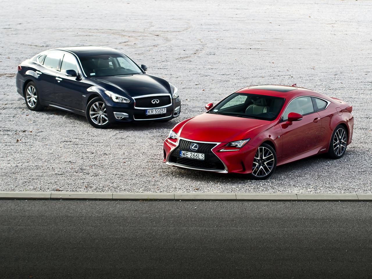 Infiniti Q70h Premium Tech & Lexus RC 300h F Sport