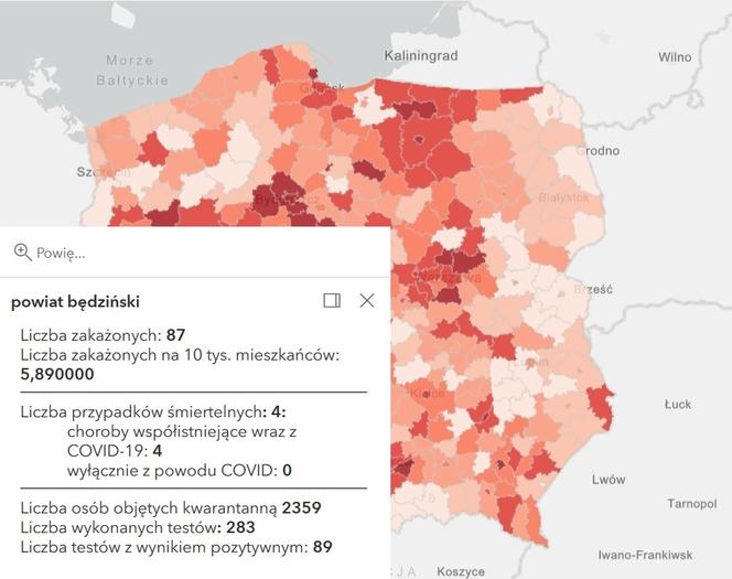 Koronawirus w województwie śląskim. Tak wygląda sytuacja w poszczególnych powiatach [RAPORT, 19 MARCA]