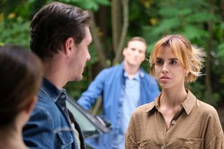 M jak miłość odc. 1826. Marcin (Mikołaj Roznerski), Martyna (Magdalena Turczeniewicz), Kama (Michalina Sosna)