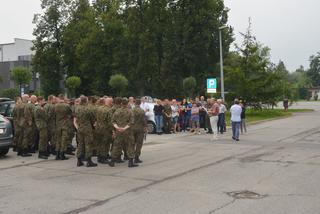 Pożar na lotnisku w Balicach pod Krakowem