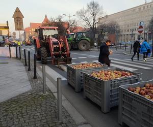 Protest rolników w Katowicach. Zablokowali centrum miasta