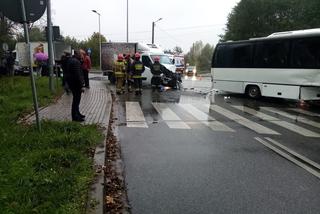 Nowe Żukowice. Kierowca busa wymusił pierwszeństwo. Przewoził dzieci 