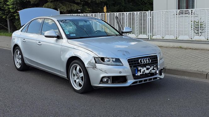 Samochód huknął w rowerzystkę! Kobieta nie przeżyła. Wszystko się nagrało