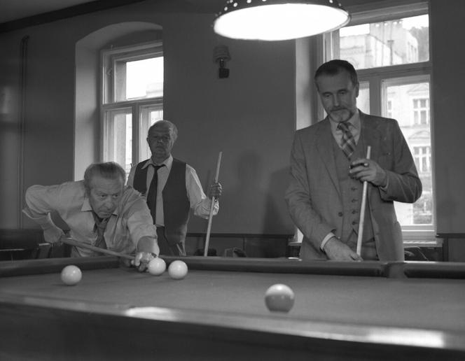 Jan Nowicki i Leon Niemczyk w filmie "Wielki Szu"