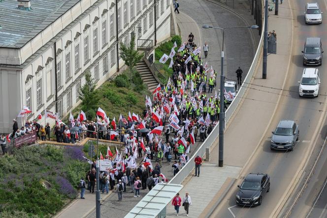 Protest w Warszawie