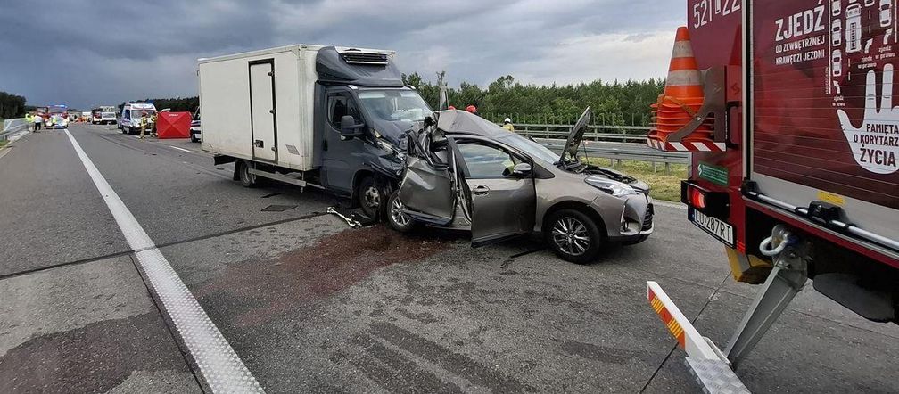 Wypadek s17 woj lubelskim