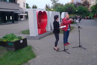 Napis I love Kielce odsłonięty