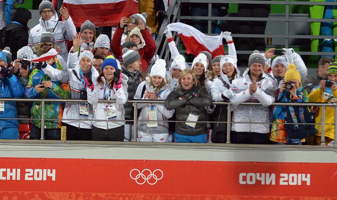 Ewa Stoch, żona Kamila Stocha w Soczi