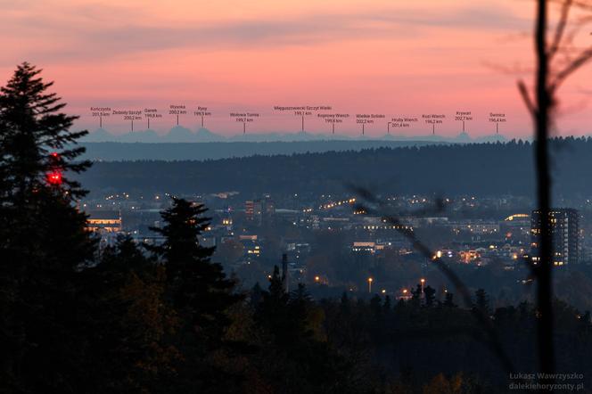 Tatry widziane z drogi Zagnańsk - Kielce