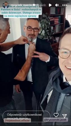 M jak miłość na planie: Piotrek (Marcin Mroczek), Werner (Jacek Kopczyński)