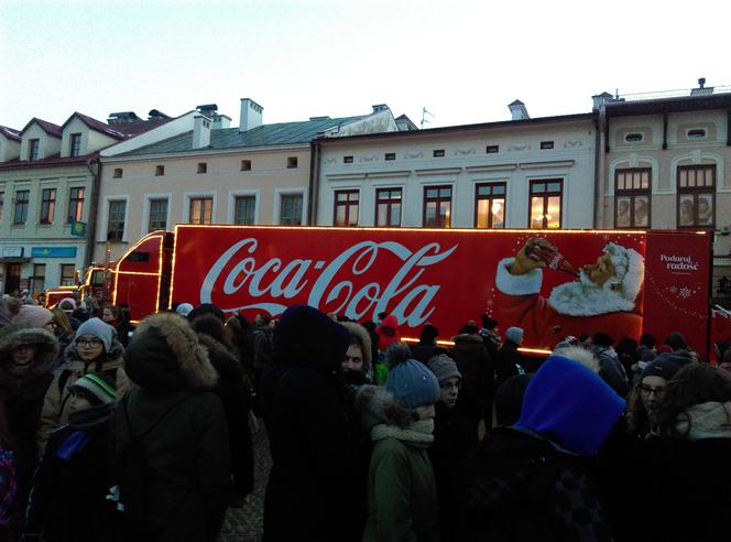 Ciężarówka Coca-Coli w Rzeszowe